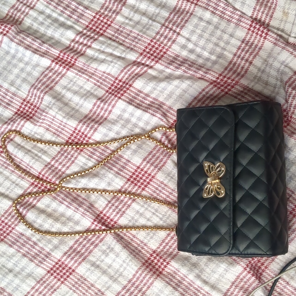 Gold chain  butterfly handbad